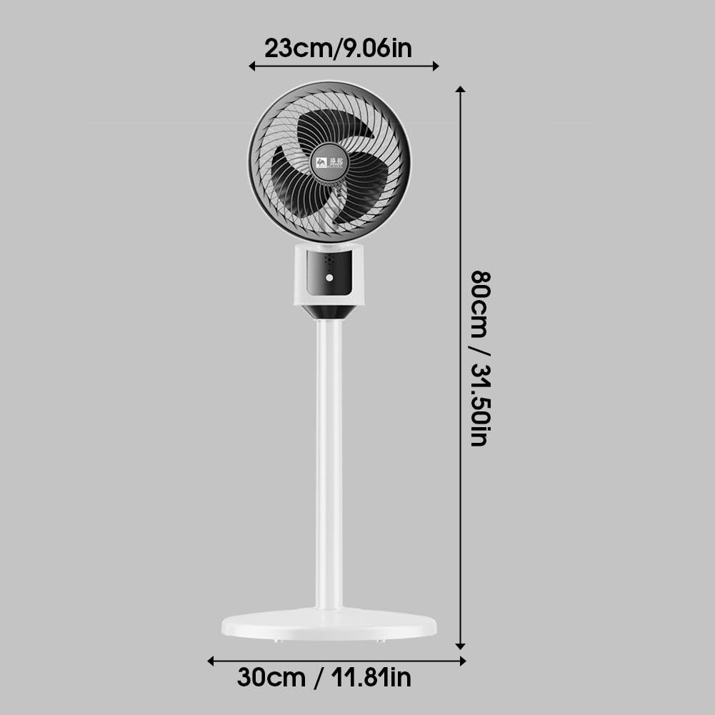 Standing Fan with Remote, 90° Oscillating, 3 Speeds, Adjustable Height L697
