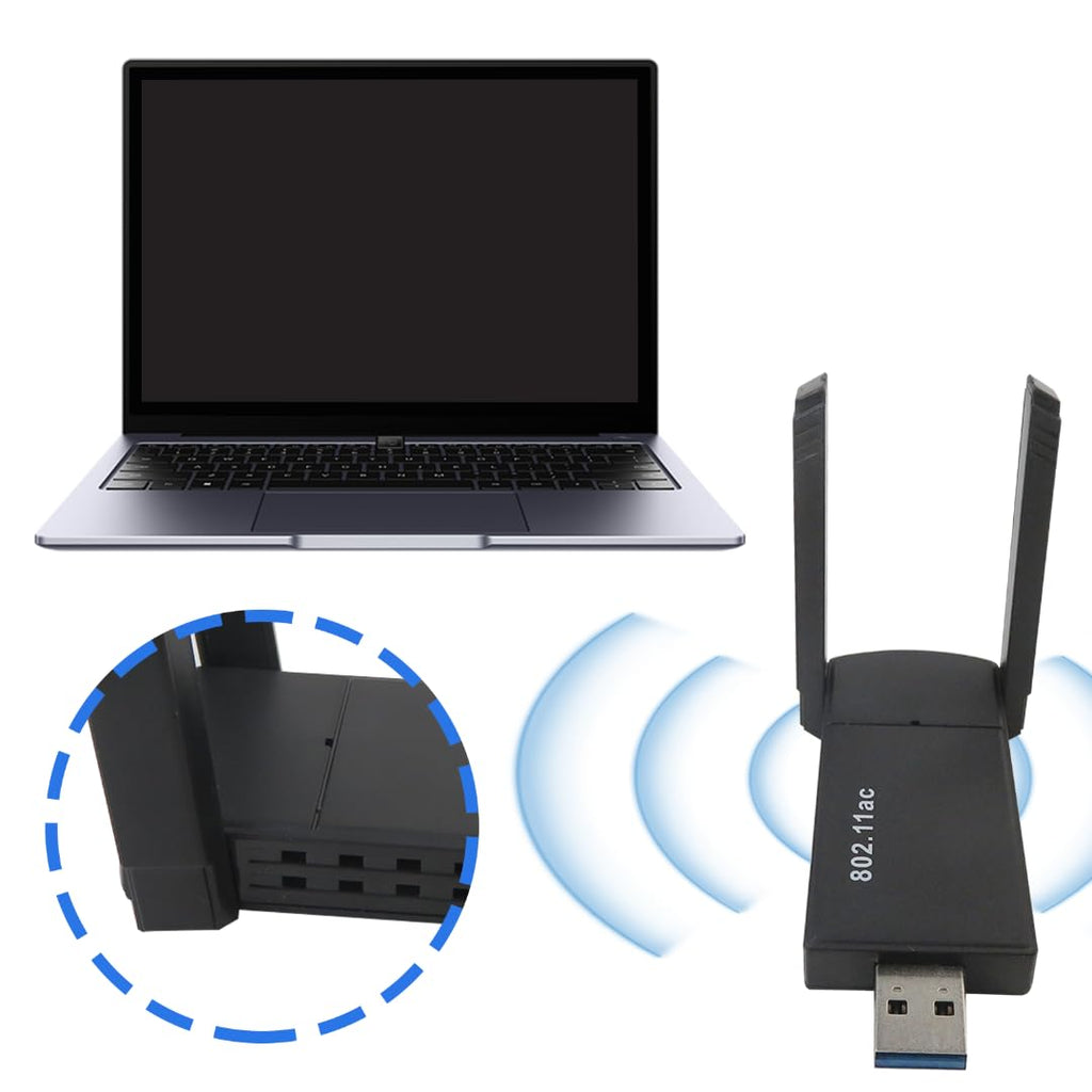 AC1300Mbps USB 3.0 Dual Band Wireless WiFi Adapter B963