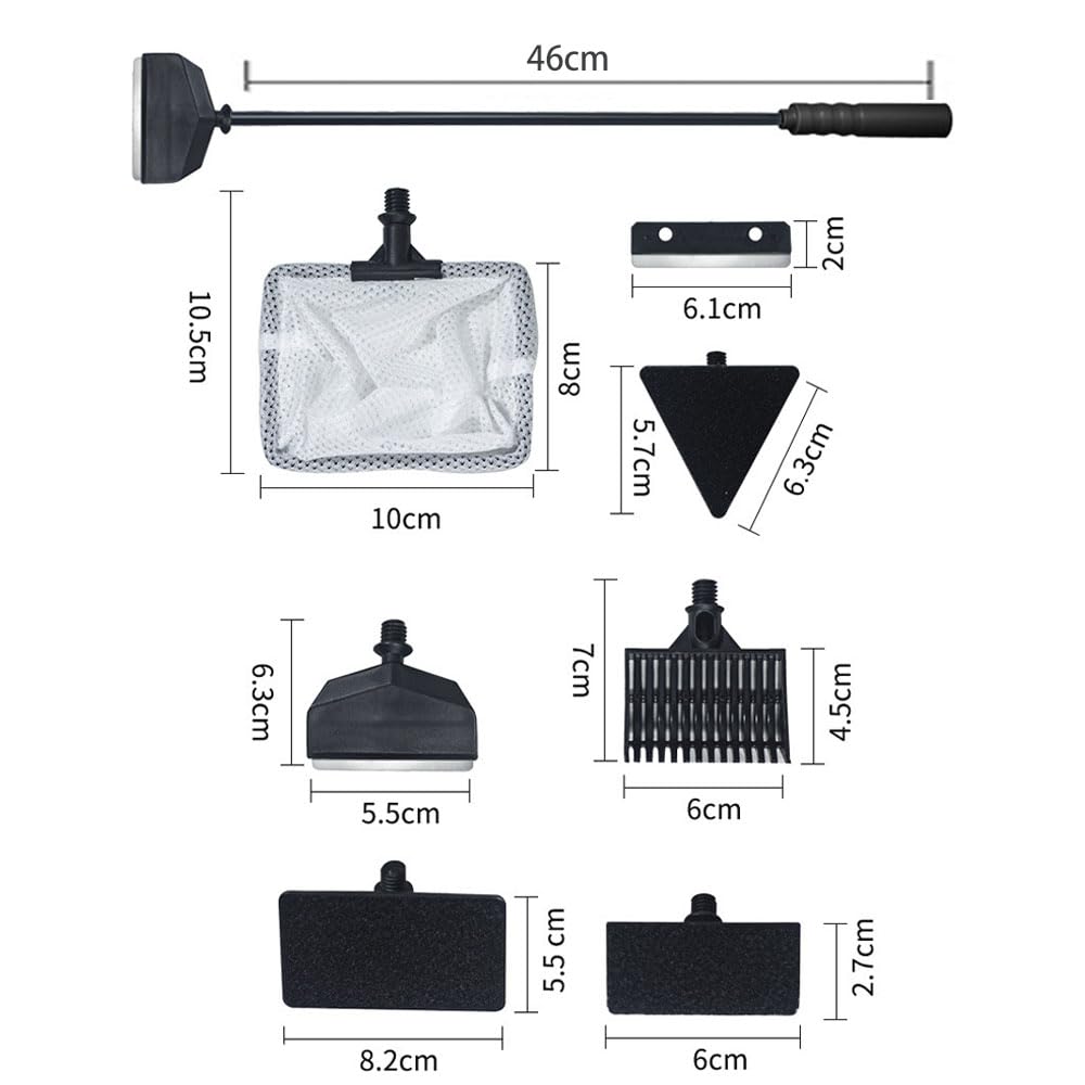 5 in 1 Aquarium Cleaning Tool Kit with Extension Handle X752