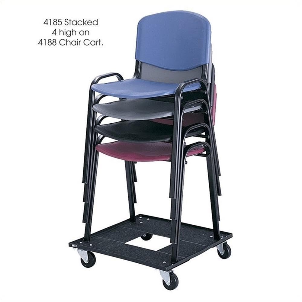 Charcoal Stack Chairs Pack of 4 T994249