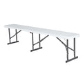 Portable Folding Bench, 6-Foot, UV-Resistant, Powder-Coated Steel W463046