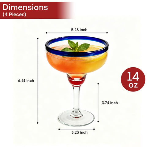 14 oz Shatterproof Plastic Stemware Set of 4 N999