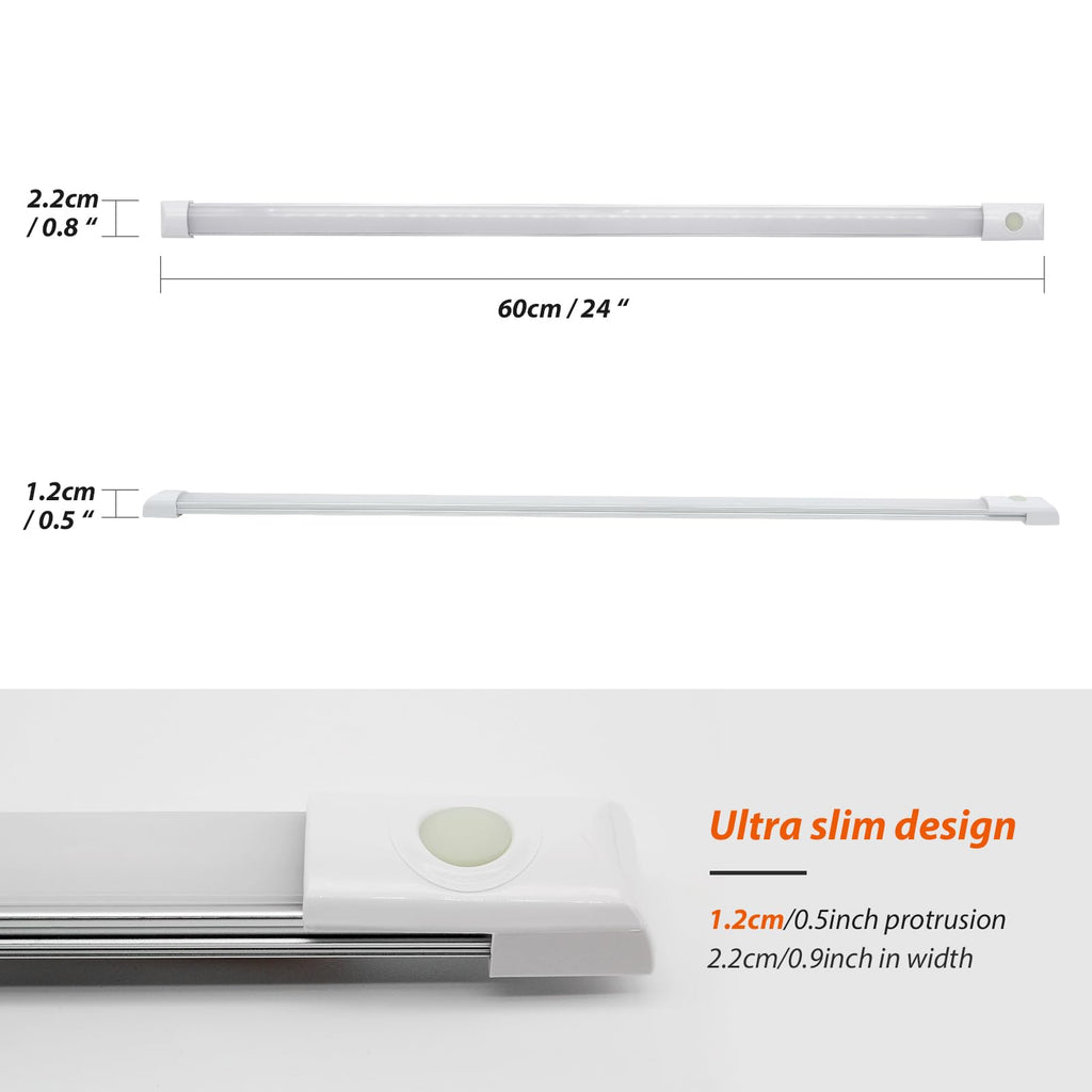 12volt DC LED Under Cabinet Strip Light, Warm White, with Switch, 23.6 inch W944