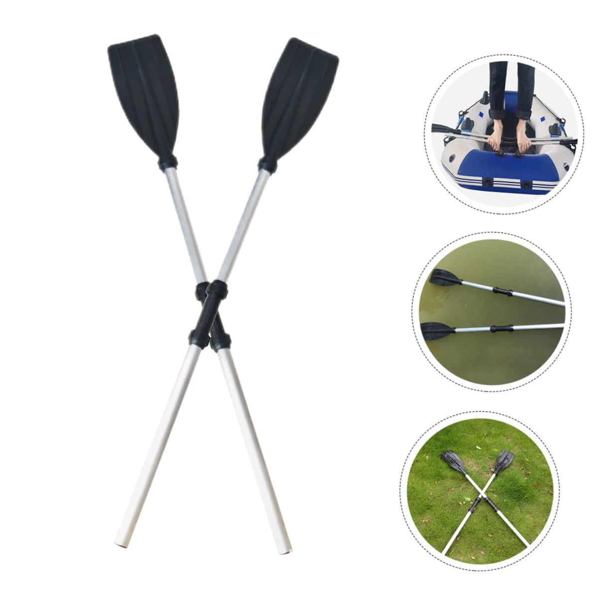 Aluminum Alloy Kayak Paddles 2pcs B684