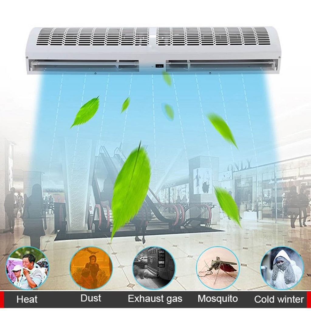 Over Door Air Curtain 60cm 2 Wind Speeds Remote Control U7264