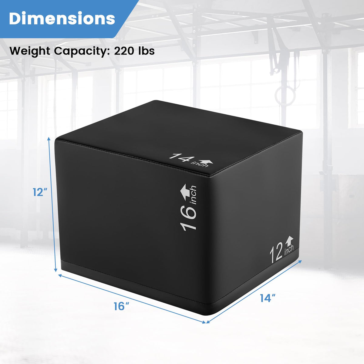 3 in 1 Foam Plyometric Jump Box L6692