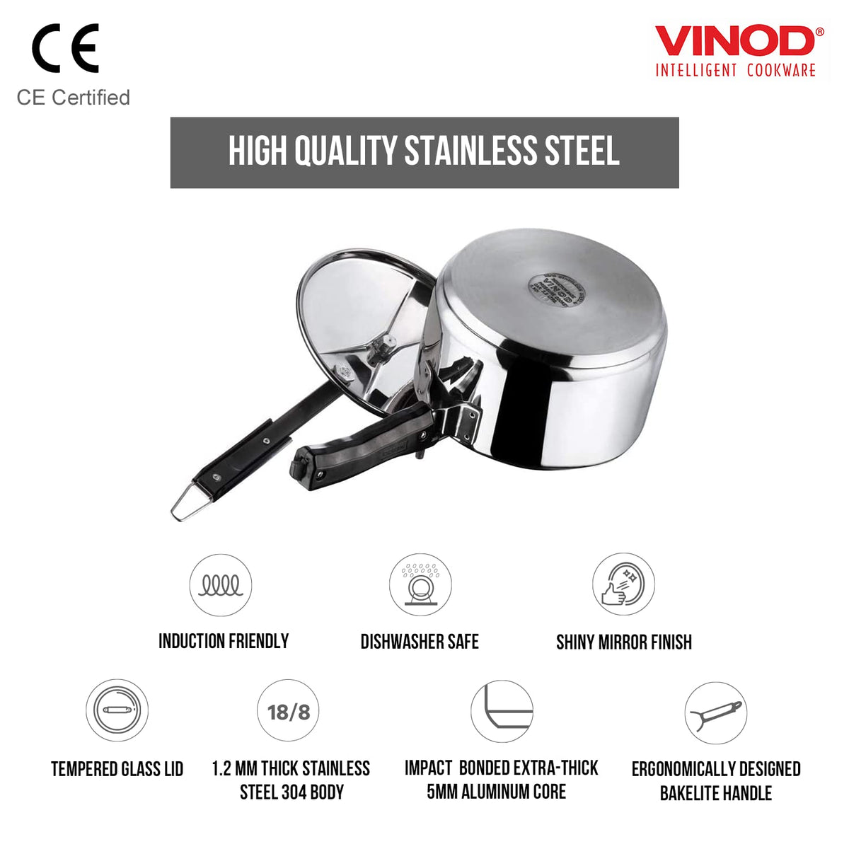 3 Liter Stainless Steel Pressure Cooker Z8944