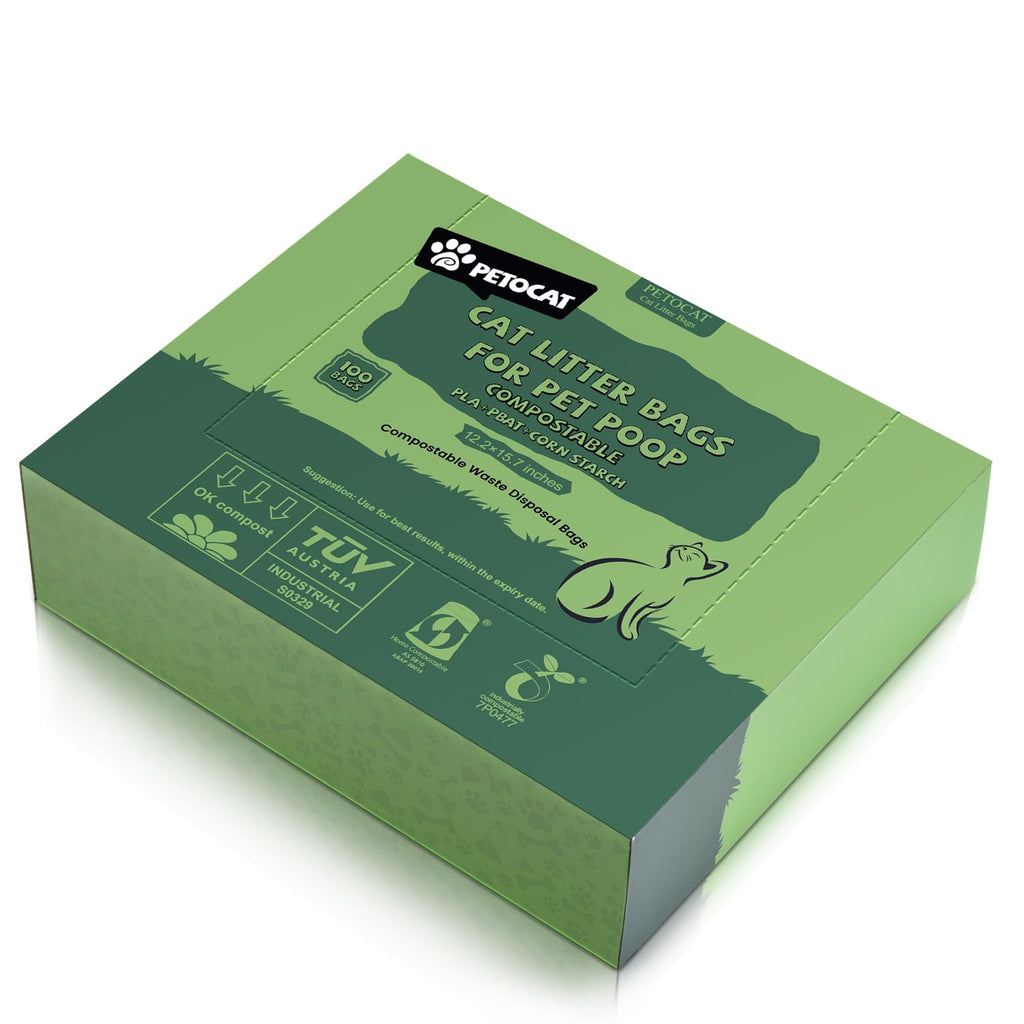 Biodegradable Unscented Cat Litter Bags 100 Count X521262