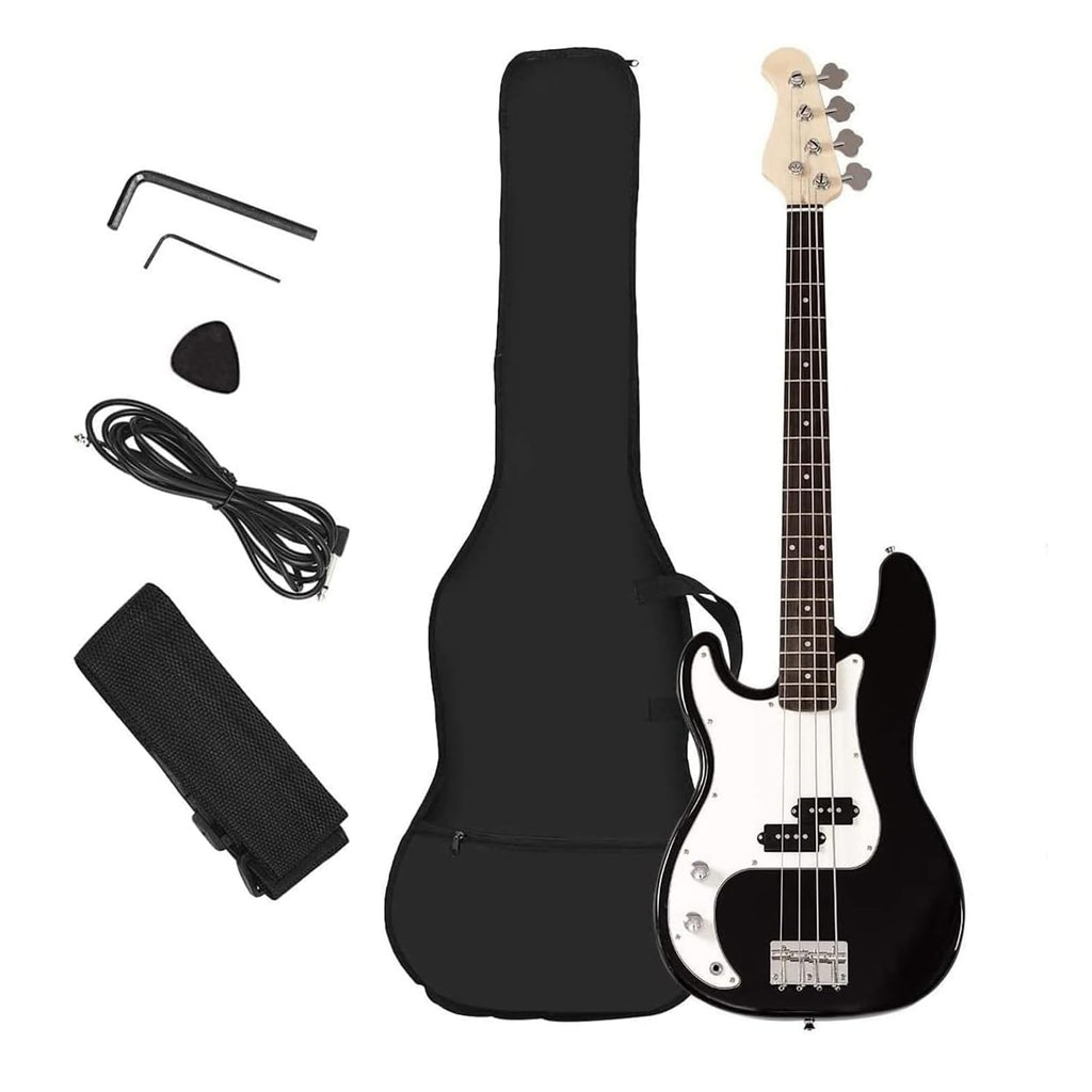 Full Size 4 String Electric Bass Guitar with Bag S87229