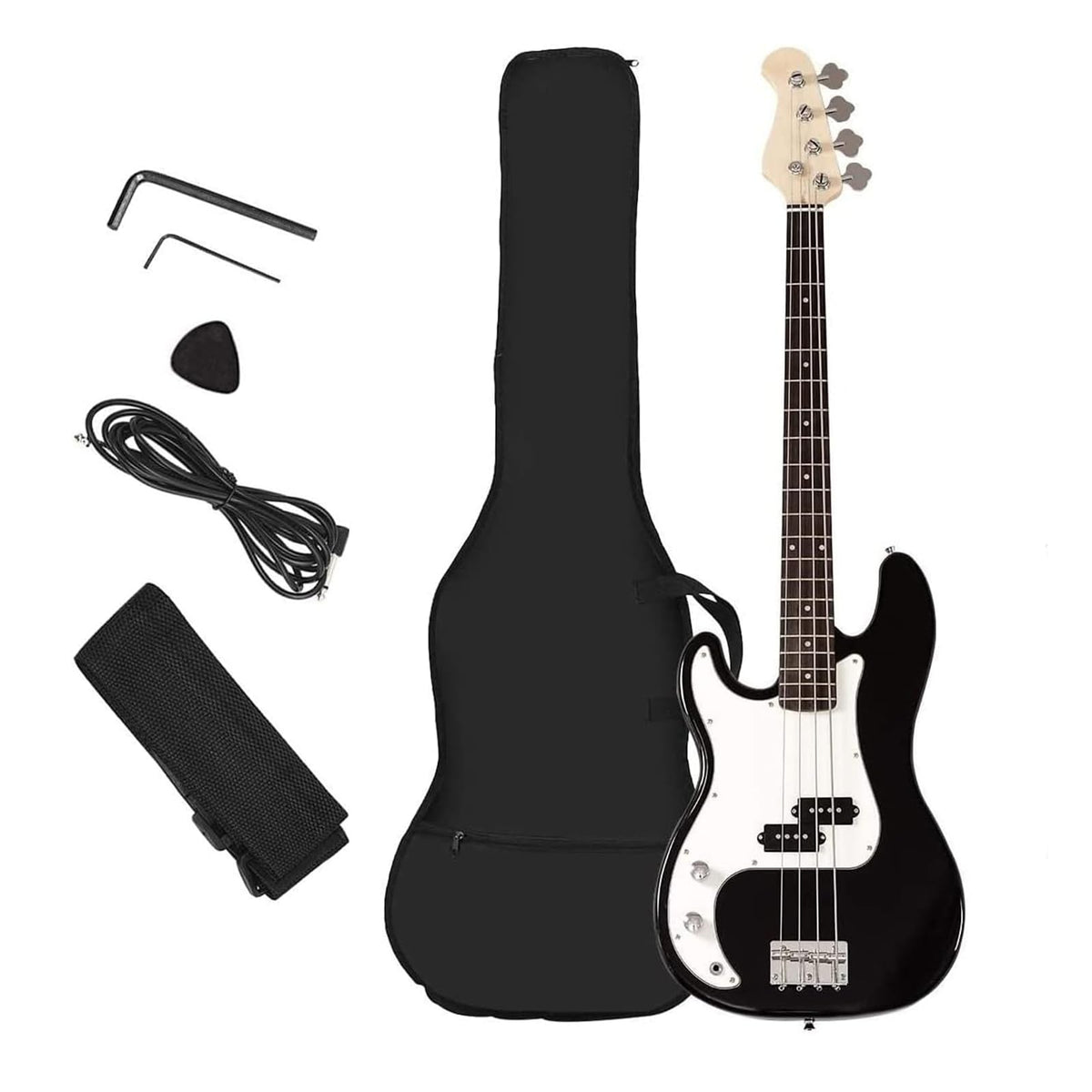 Full Size 4 String Electric Bass Guitar with Bag S87229