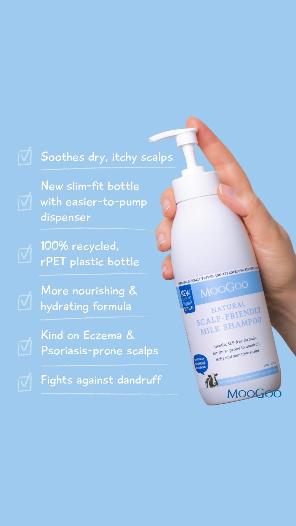 Natural Milk Shampoo & Cream Conditioner Pack - Sulphate-Free, Silicone-Free, Paraben-Free - 2x 16.9 fl oz Z629350
