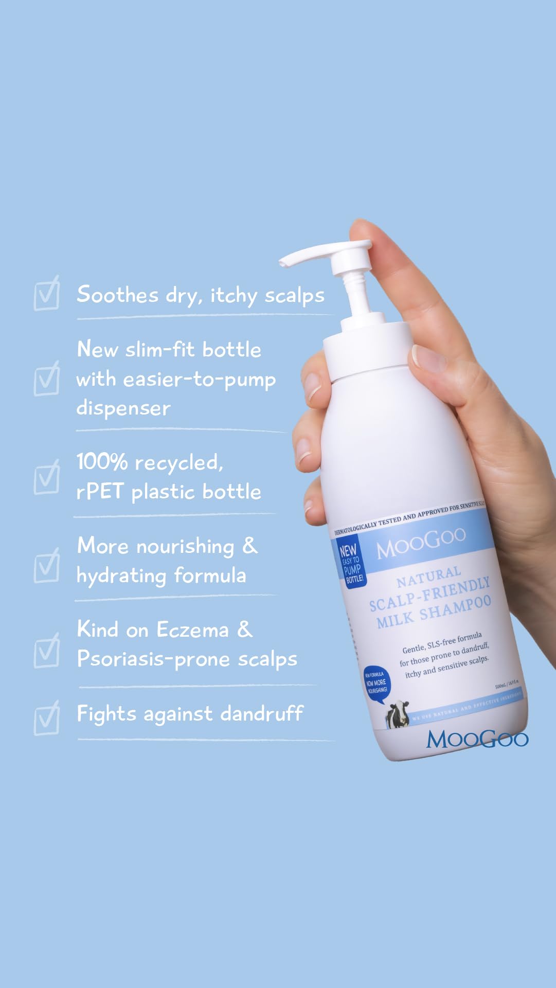 Natural Milk Shampoo & Cream Conditioner Pack - Sulphate-Free, Silicone-Free, Paraben-Free - 2x 16.9 fl oz Z629350