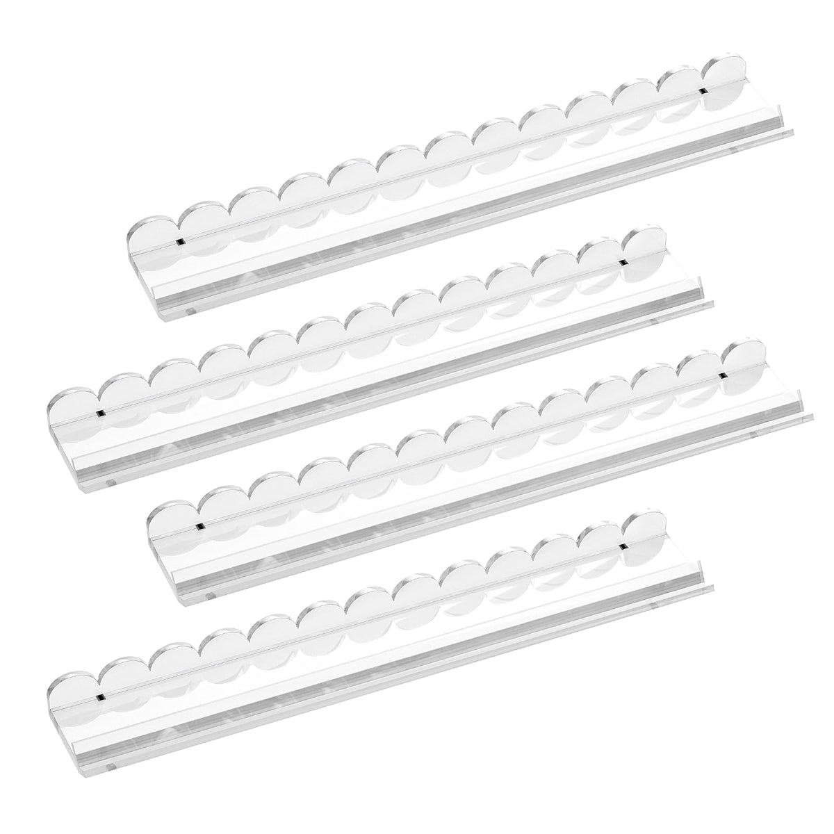 Clear Acrylic Mahjong Racks with Pushers, 4-Pack J7047