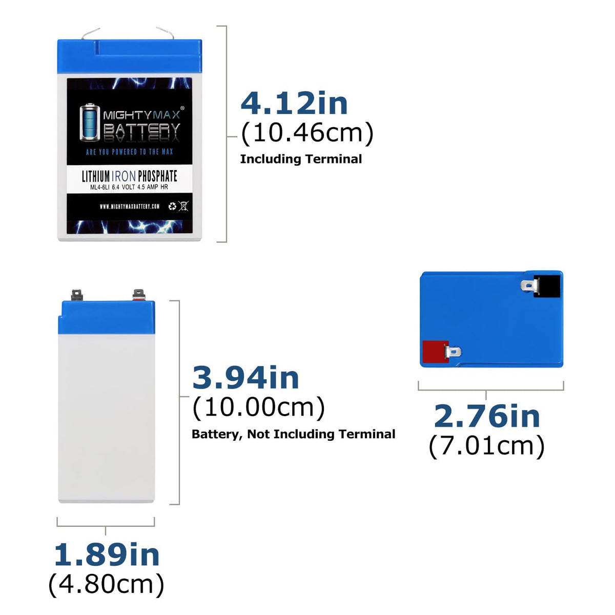 6V 4.5AH Lithium Replacement Battery A136