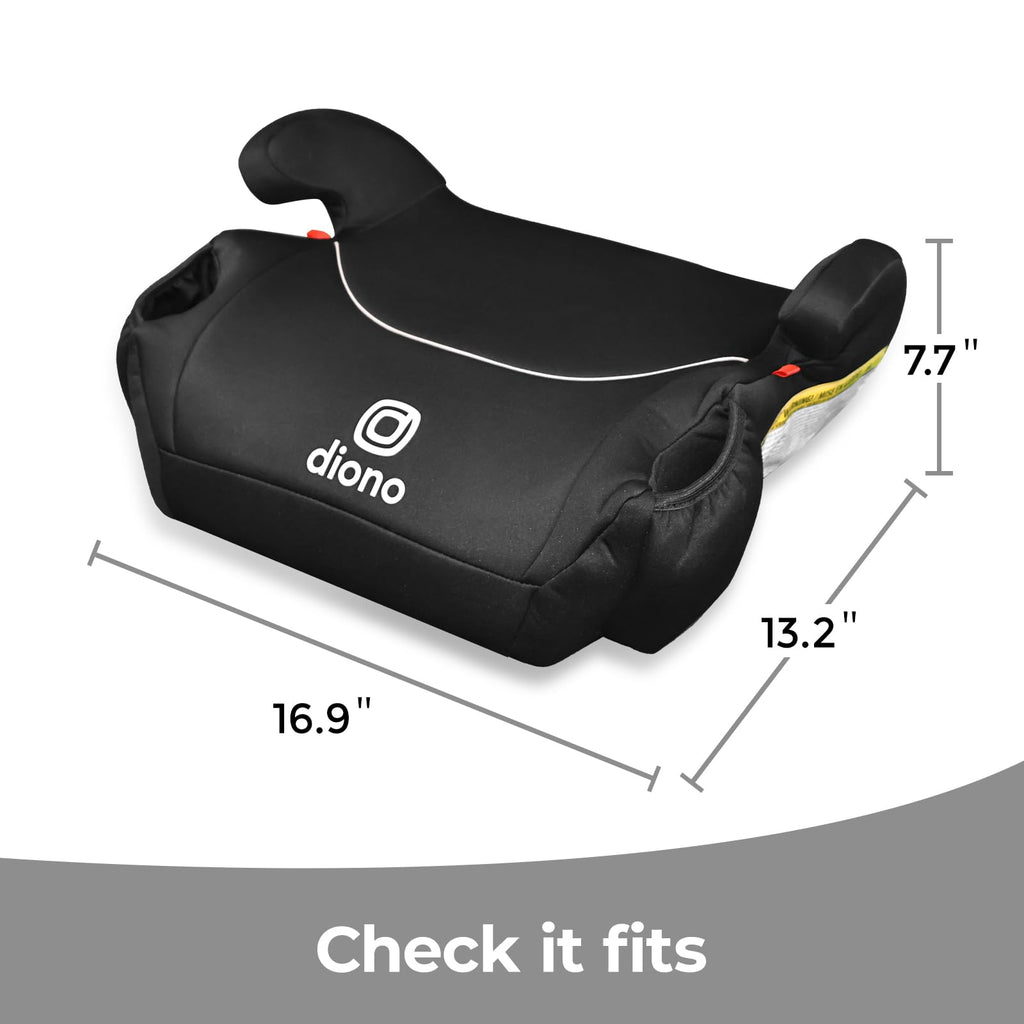 Black Backless Booster Car Seats, Pack of 2 E54284