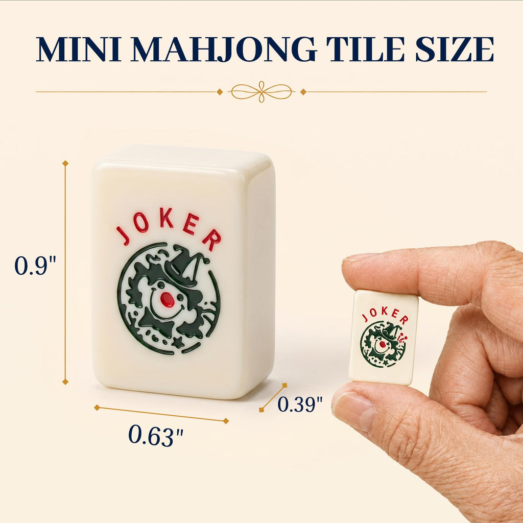 0.9-inch Mini Mahjong Set X710846