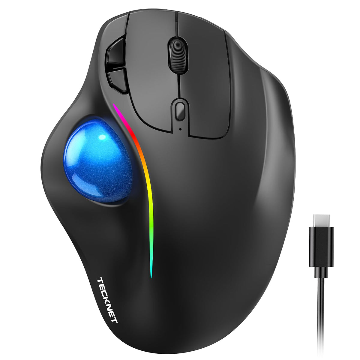 Wireless Bluetooth Ergonomic Trackball Mouse Z359
