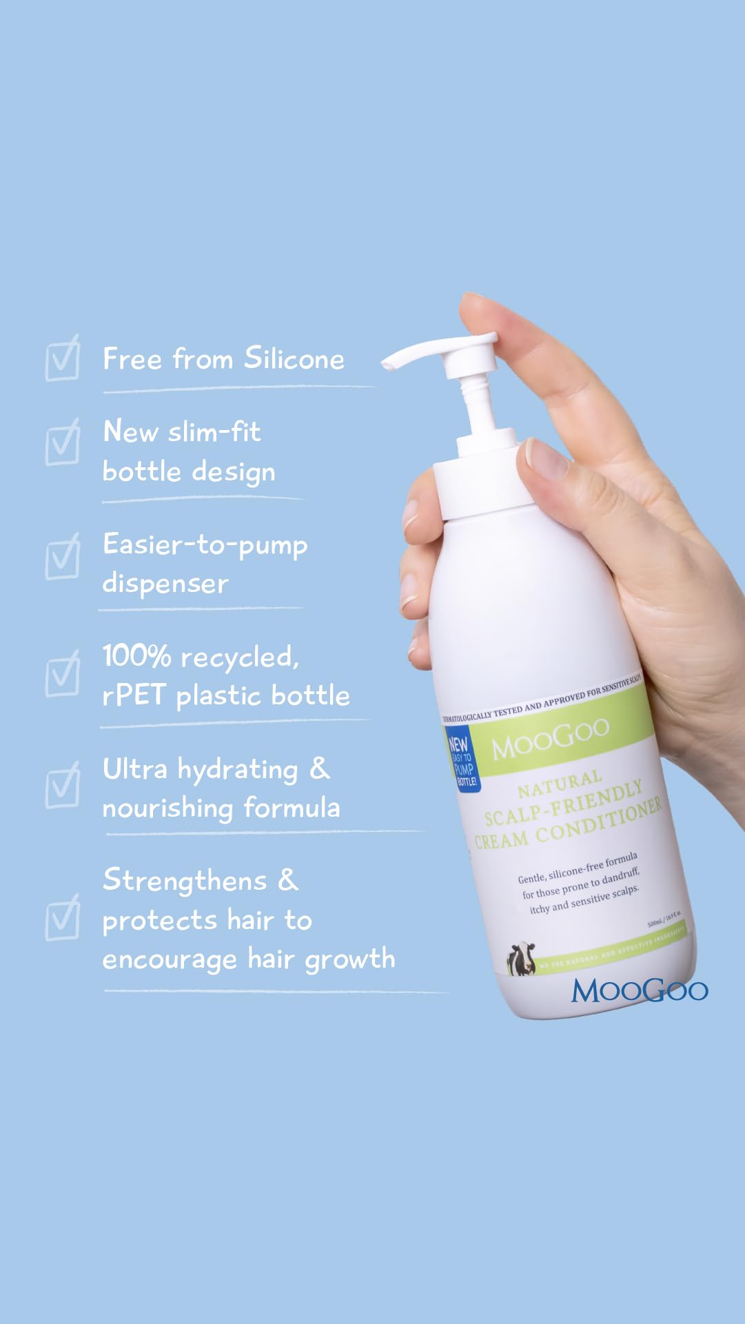 Natural Milk Shampoo & Cream Conditioner Pack - Sulphate-Free, Silicone-Free, Paraben-Free - 2x 16.9 fl oz Z629350