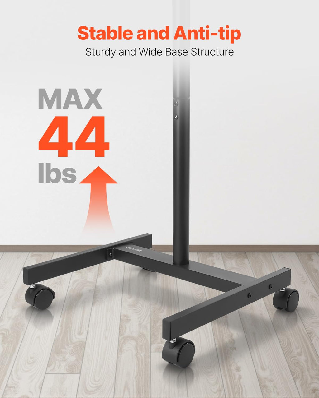 Rolling TV Stand for 17-55 Inch Screens with Wheels E65669