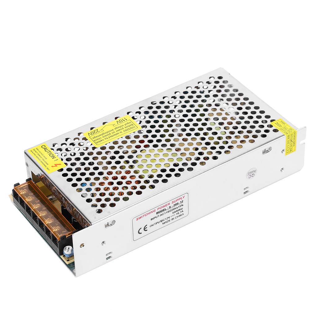 DC12V Switch Power Supply Driver Adapter Aluminum Alloy Transformer I60448