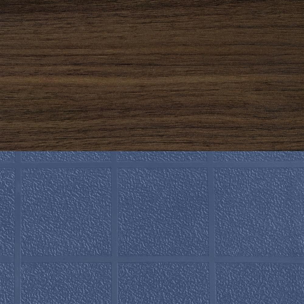 36" Square Mobile Table with 4 Navy Blue Stackable Chairs Z599069