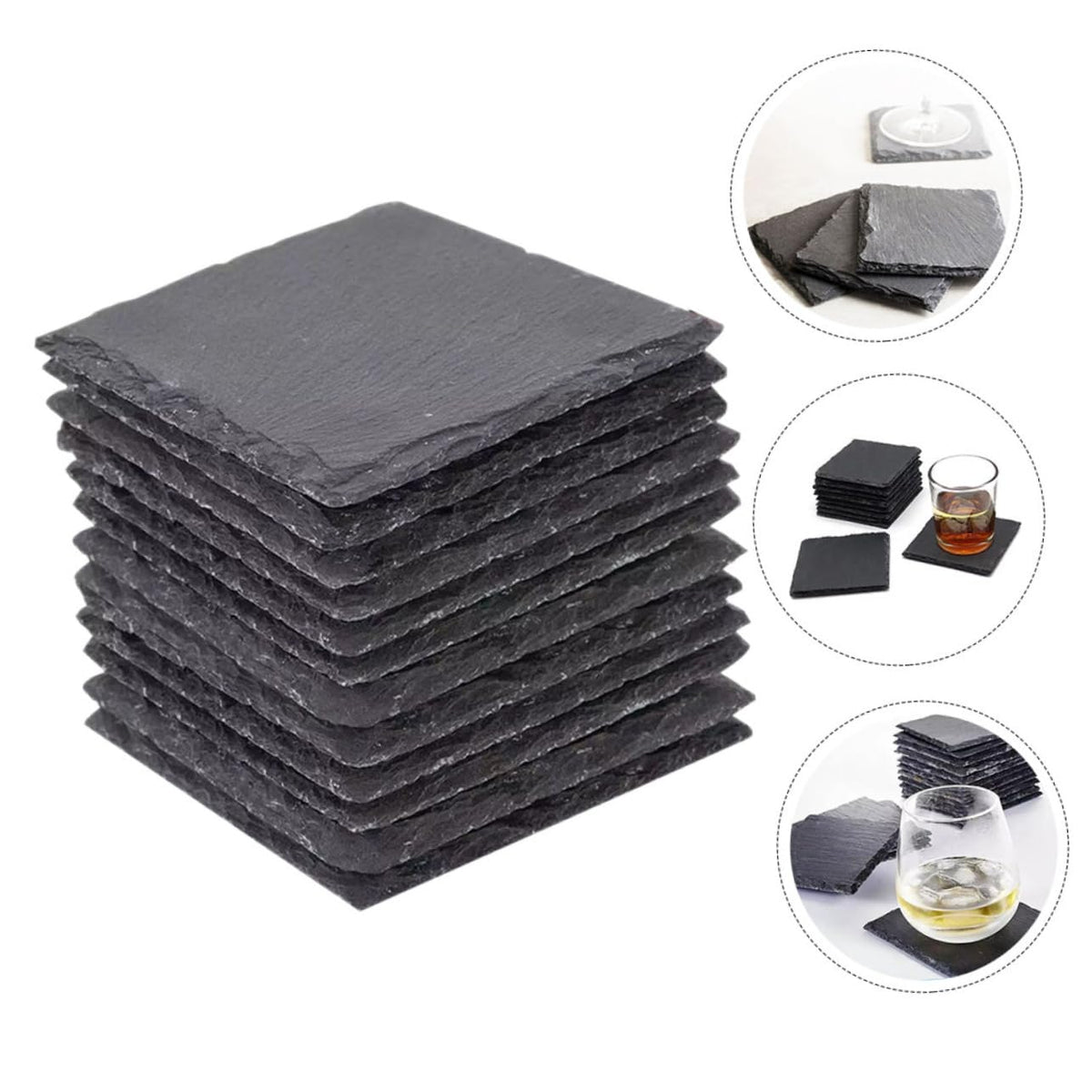 12pcs Natural Coasters Set C731177