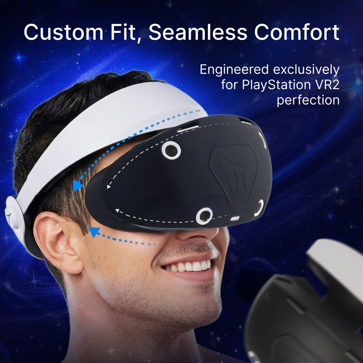 Protective Cover for Headset & Face Cushion Cover & Thumb Grips P200