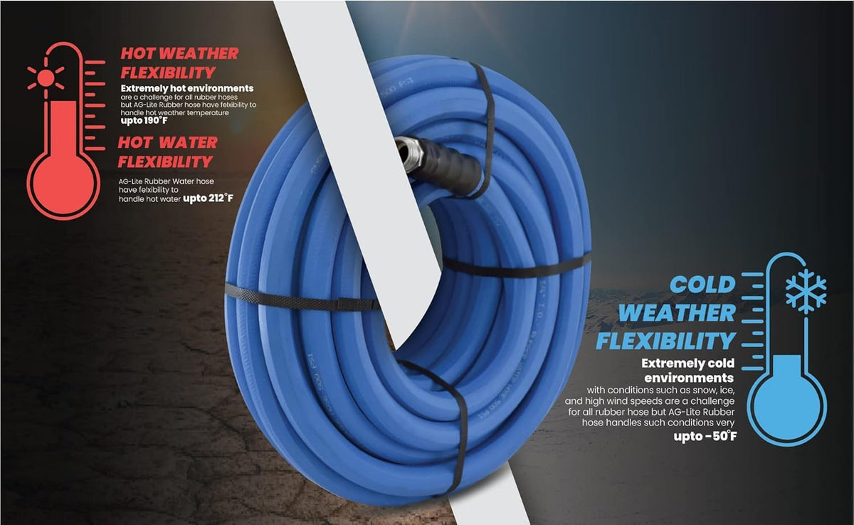 3/4" x 100' Hot/Cold Water Rubber Garden Hose N9484