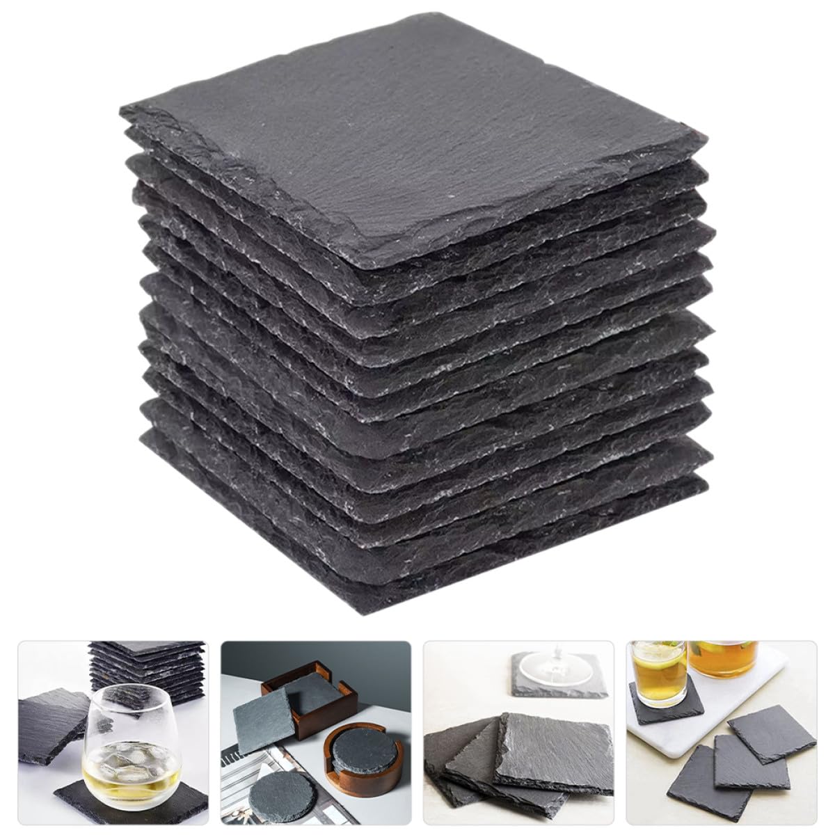 Natural Stone Coasters Set B25680