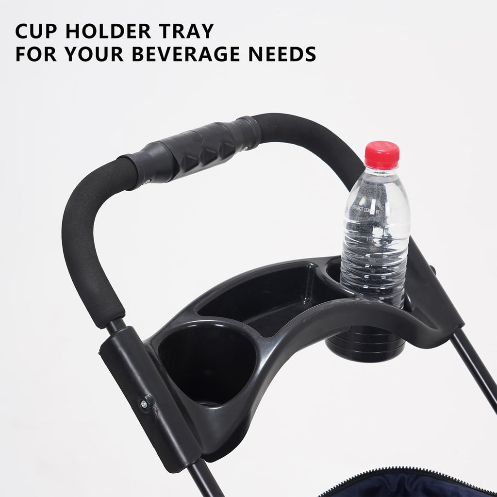 Pink Pet Stroller with Detachable Carrier L69209