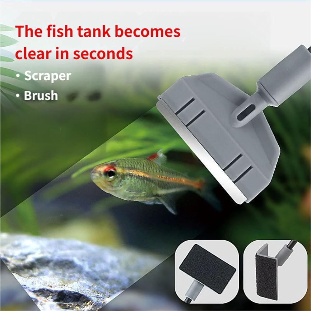 5 in 1 Aquarium Cleaning Tool Kit with Extension Handle X752