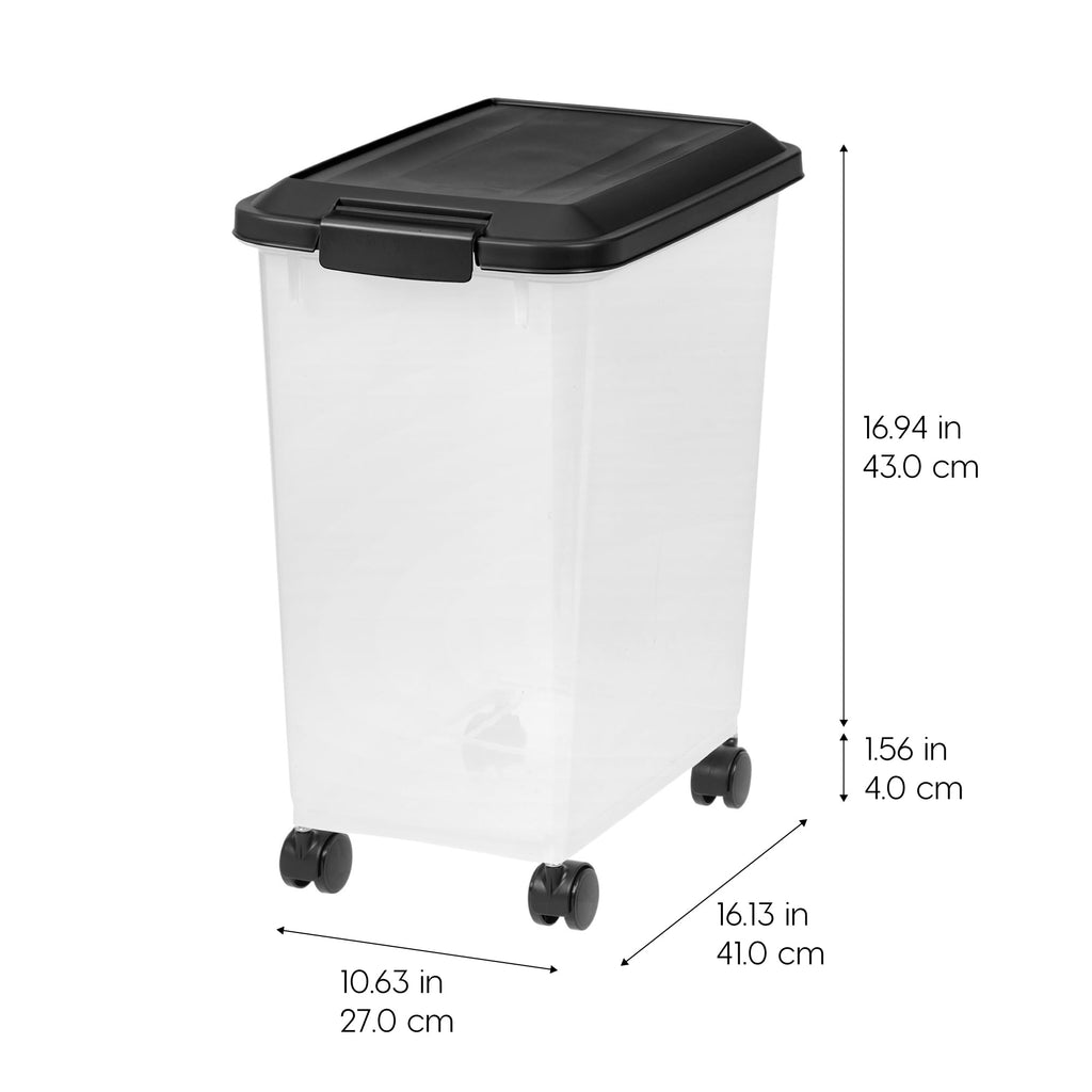 Dog Food Storage Container 2-Pack Black U93370