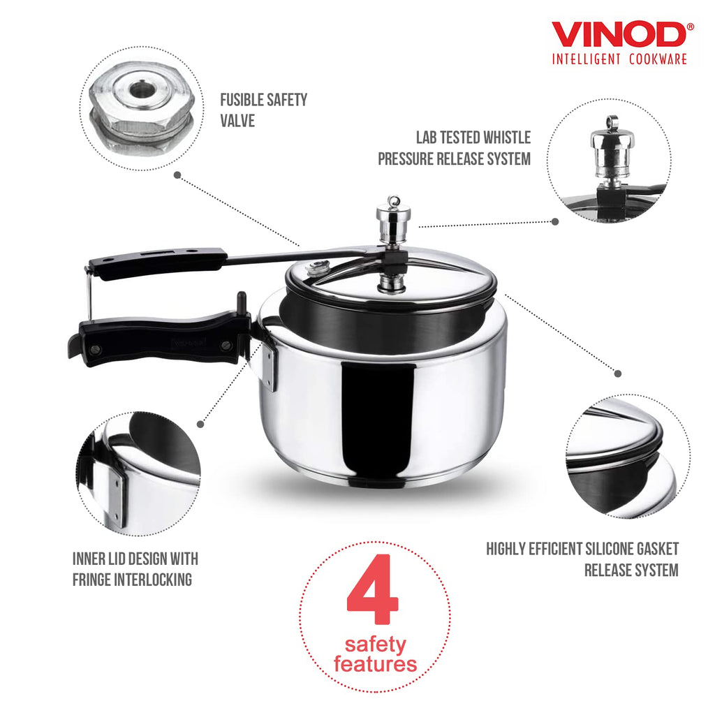 3 Liter Stainless Steel Pressure Cooker Z8944