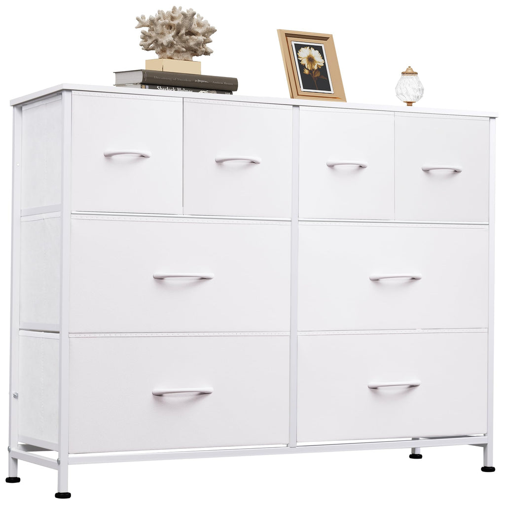 White 8 Drawer Dresser H900