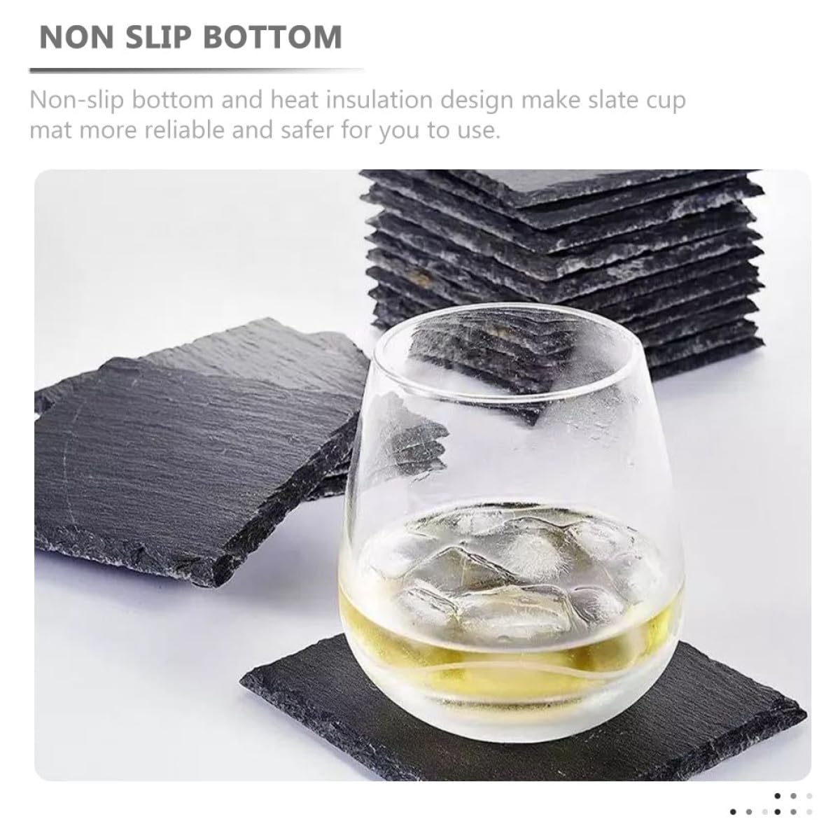 Natural Stone Coasters Set B25680