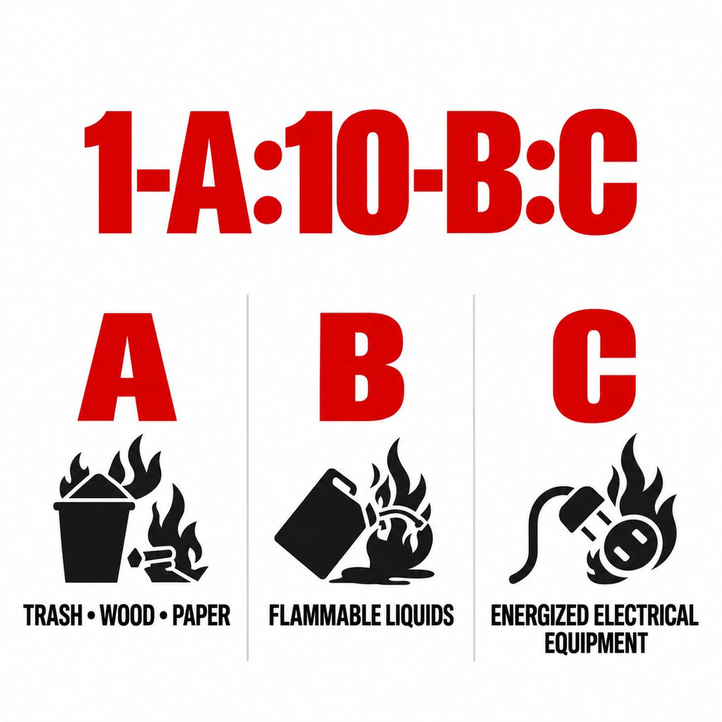 2.5 lb ABC Dry Chemical Fire Extinguishers 6-Pack P384