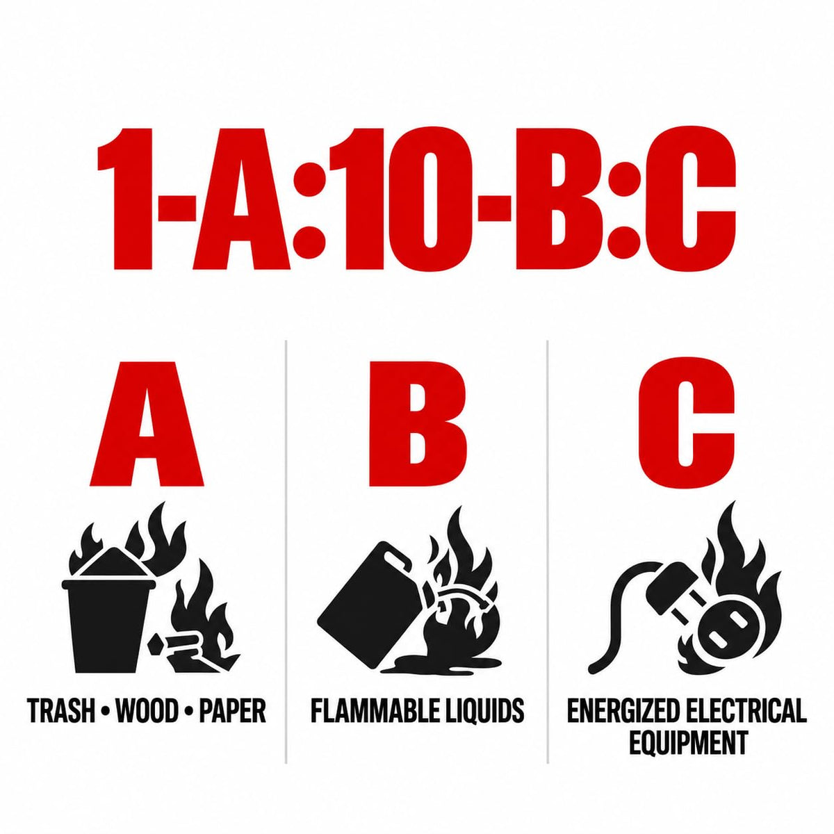 2.5 lb ABC Dry Chemical Fire Extinguishers 6-Pack P384