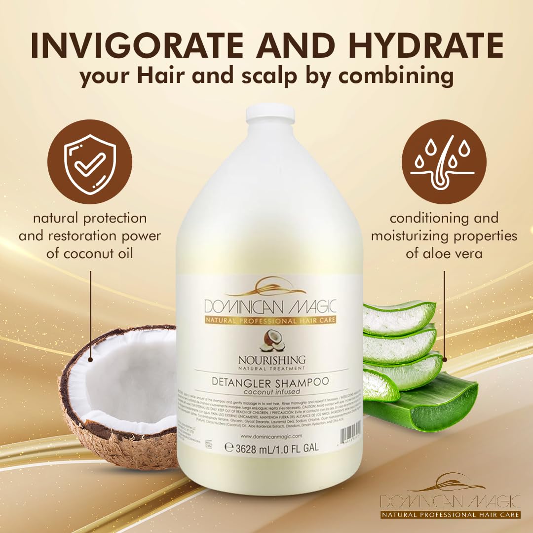 Coconut Oil Aloe Vera Shampoo and Conditioner 1 Gal x 2 H771