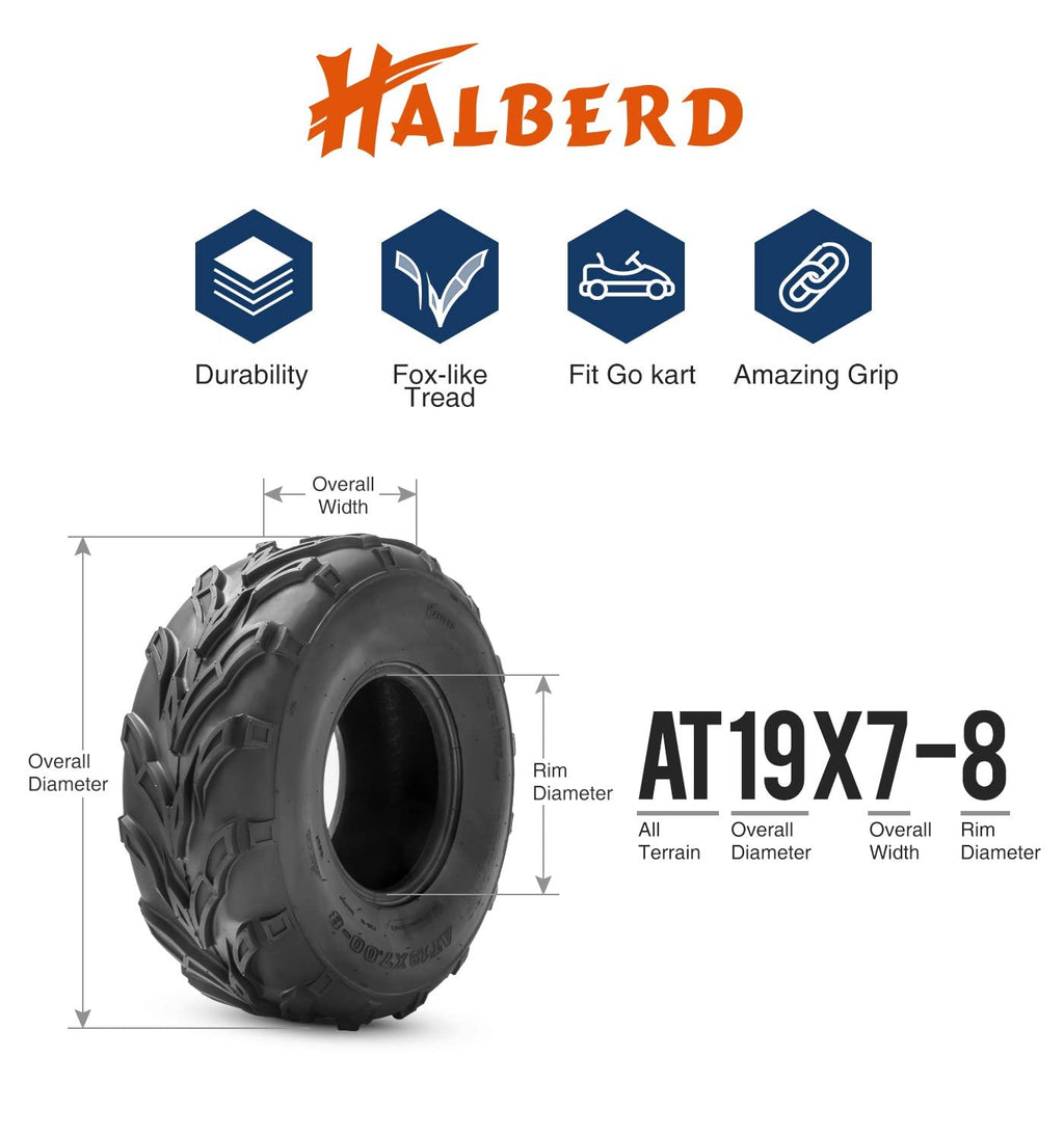 19x7-8 Tubeless ATV Tire Q26401