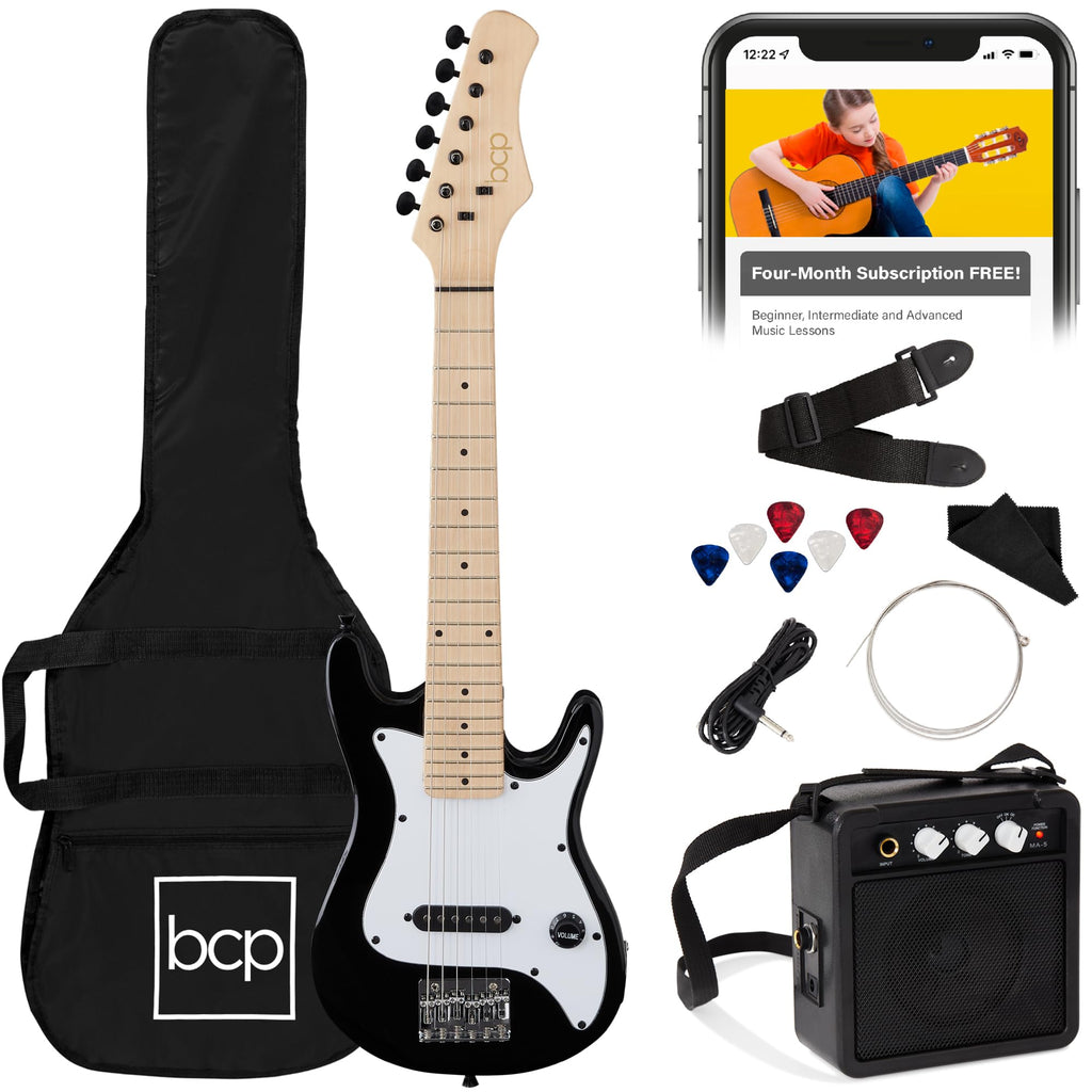 30in Kids Electric Guitar Starter Kit with Amplifier J17826