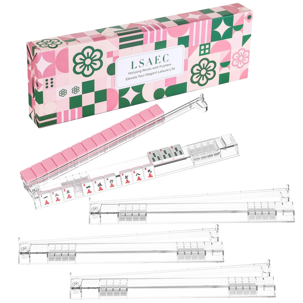 4Pcs Non-Slip Acrylic Mahjong Racks Z437249