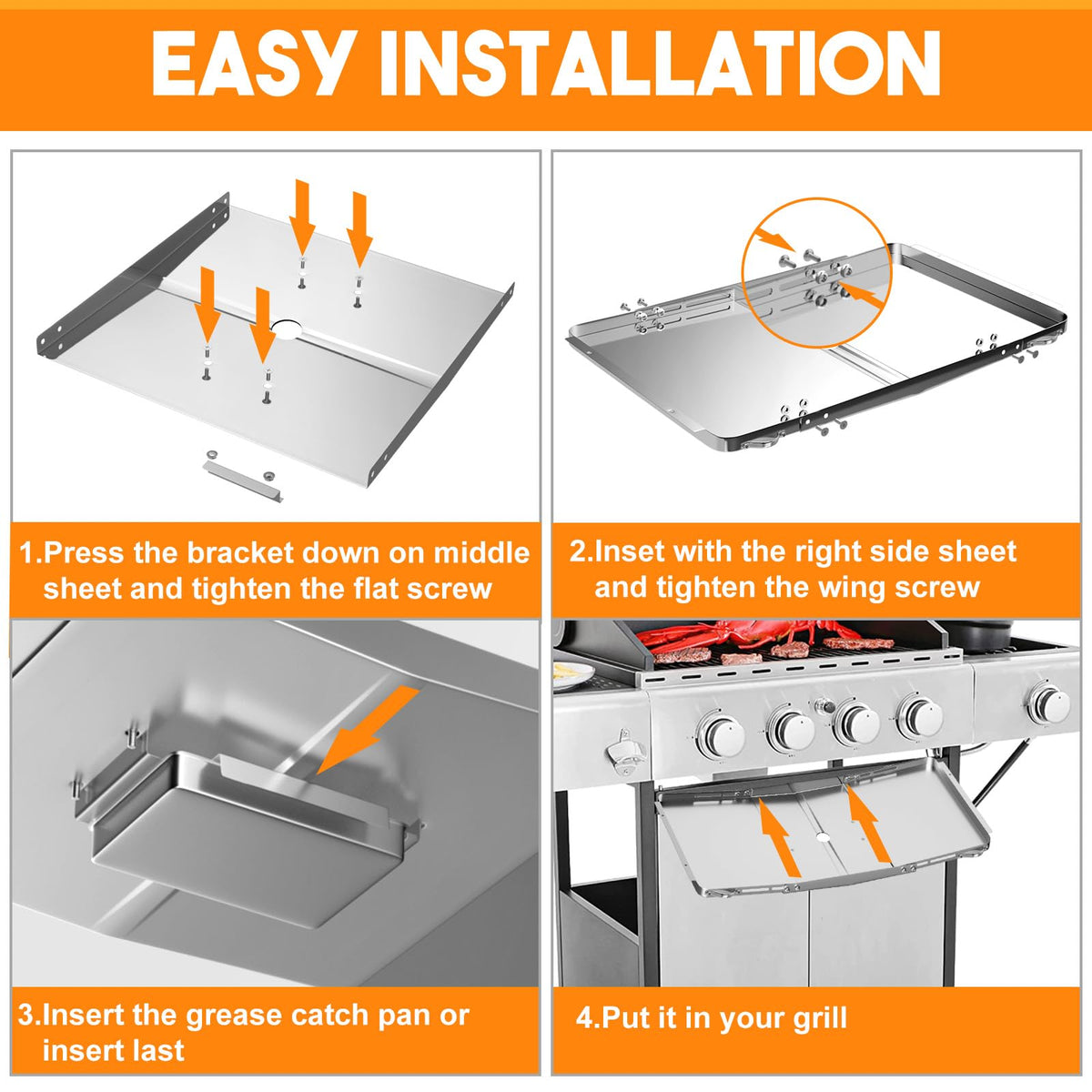 Grease Tray with Catch Pan (25-34 inch) O75091