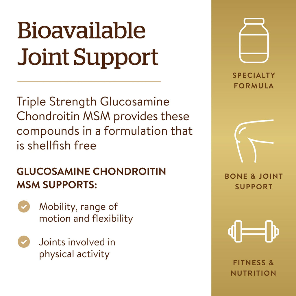 120 Tablets Glucosamine Chondroitin MSM J840414