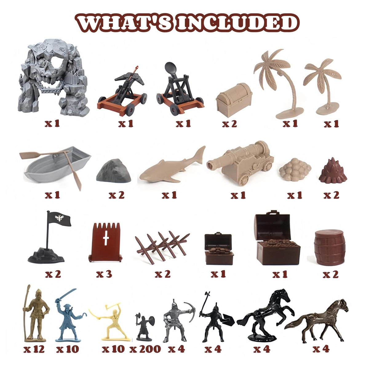Army Men Action Figures Toy Soldiers Set H6411