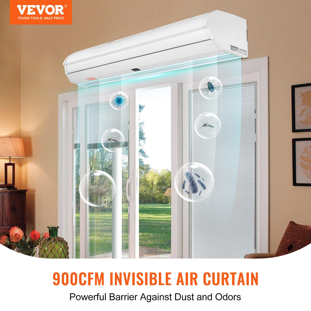 36" Wall Mounted Air Curtain 2 Speeds 900CFM C405952