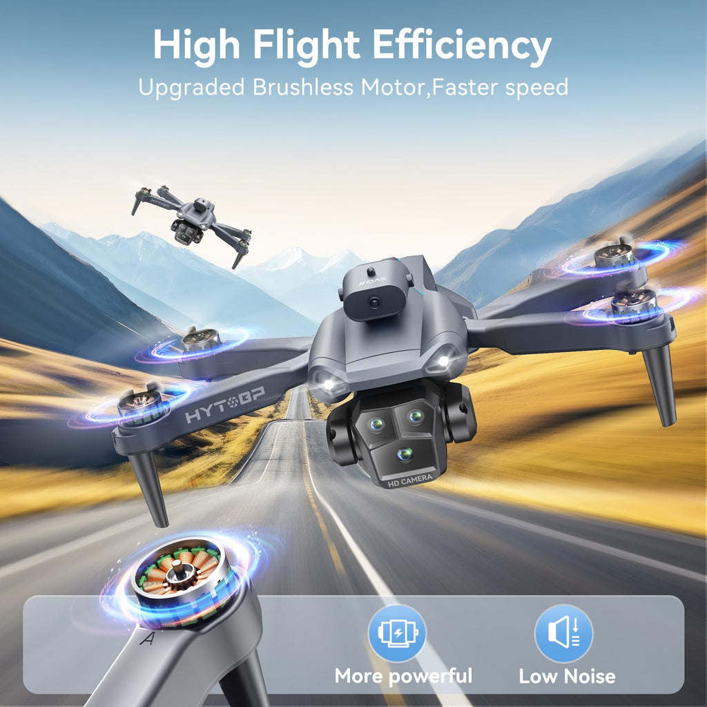 Foldable Mini Drone with Camera 1080P, 3 Batteries D10746