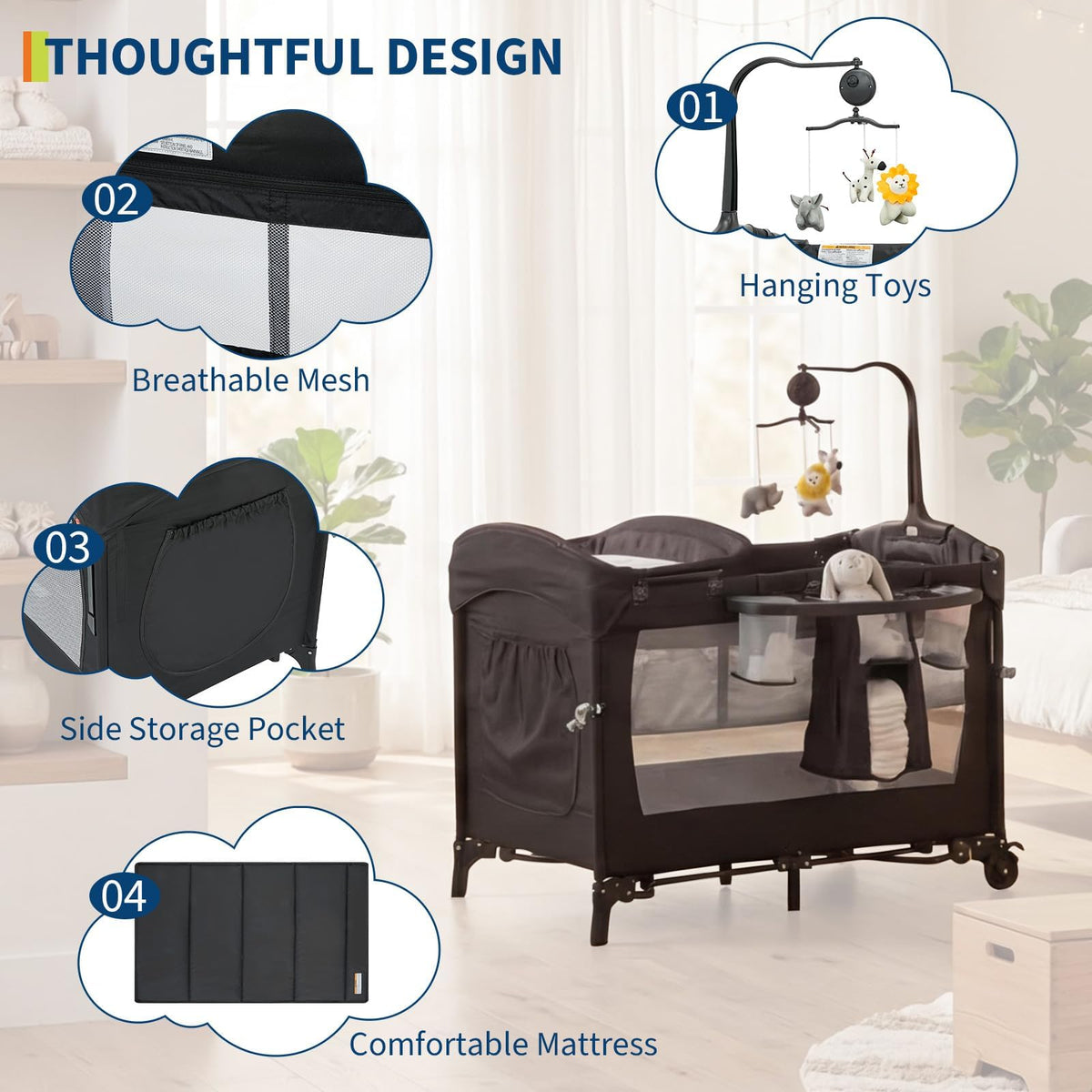 4 in 1 Baby Playard K7318
