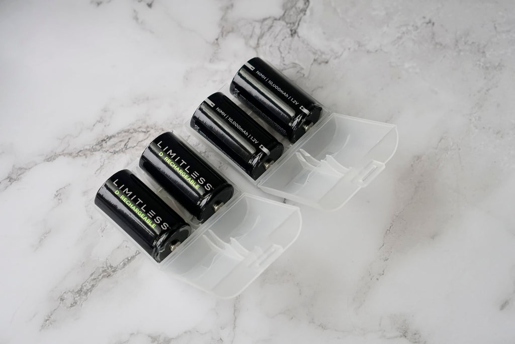 Rechargeable D Batteries 4-Pack with Charger T706686