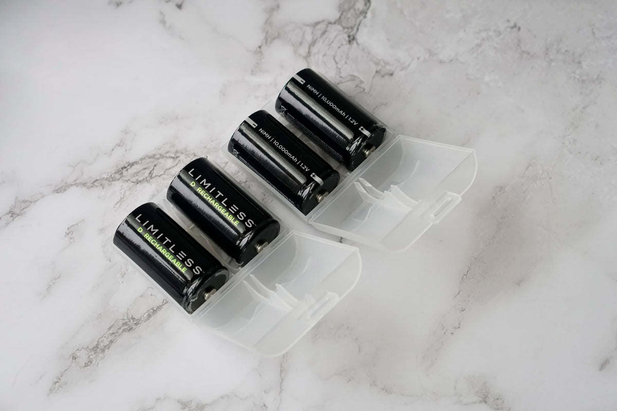 Rechargeable D Batteries 4-Pack with Charger T706686