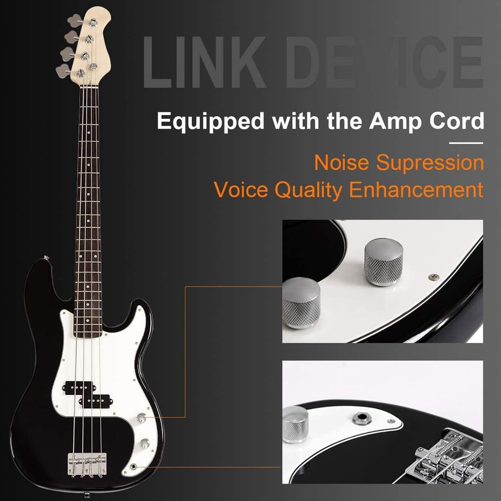 Full Size 4 String Electric Bass Guitar with Bag S87229